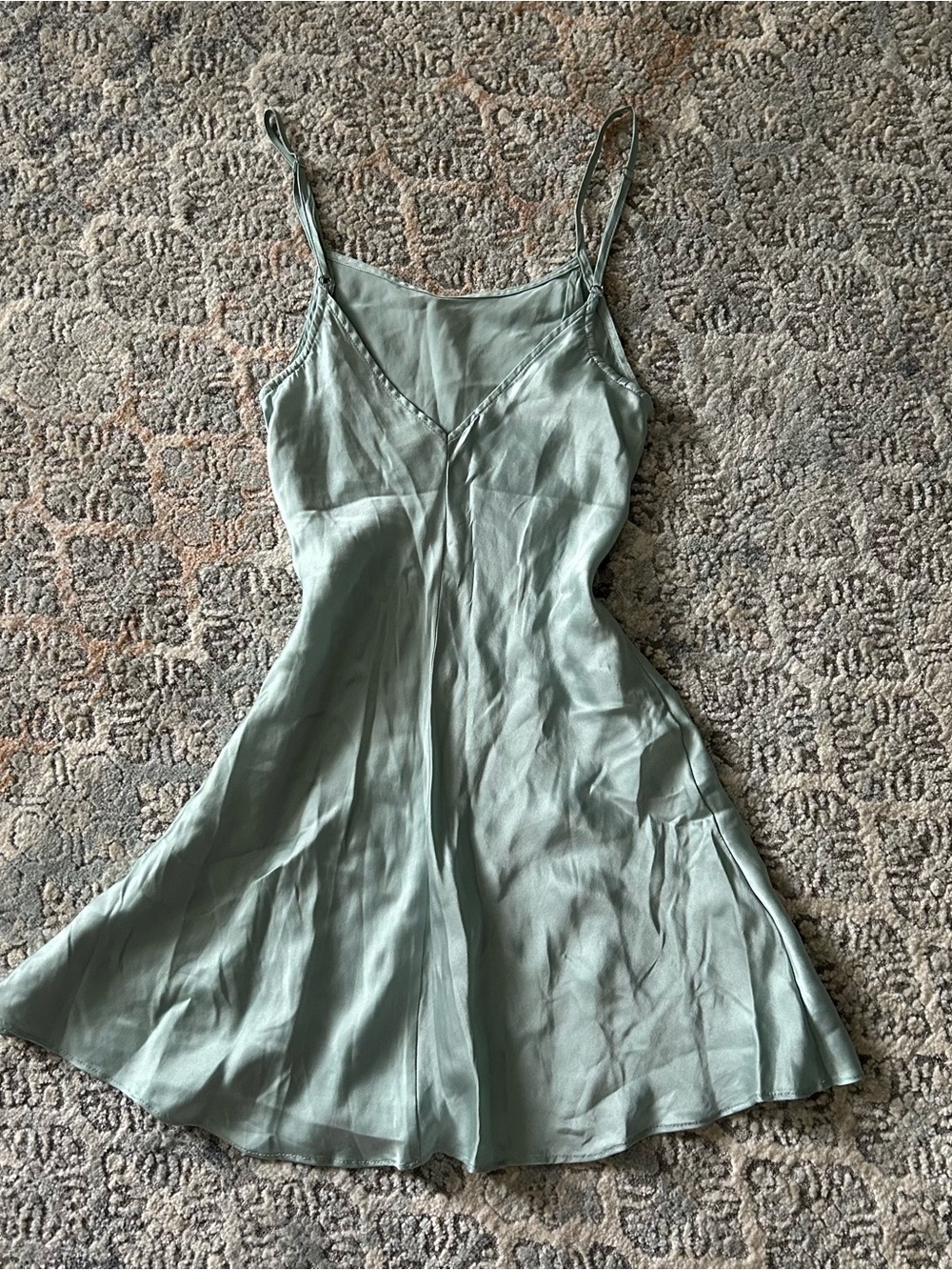 Free People Silk Slip Chemise in Pale Blue - Picture 4 of 5